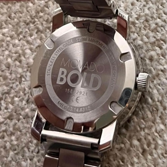Women’s bold stainless steel watch